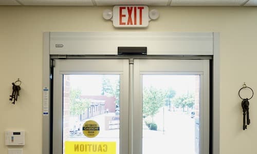 Automatic door installation