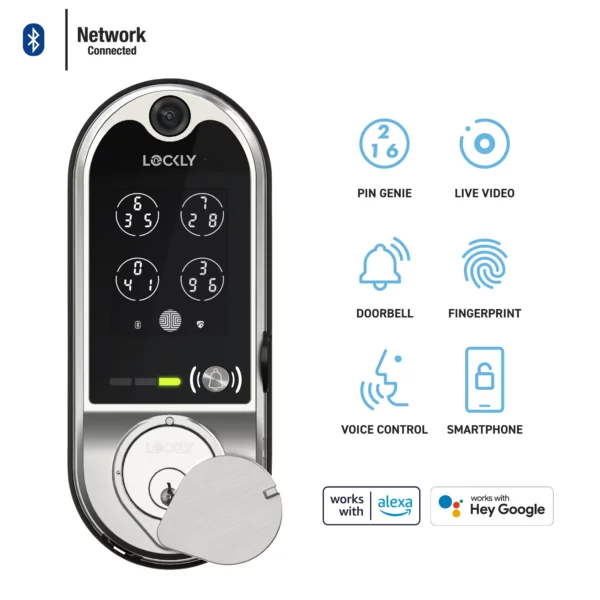 PGD798 Lockly VisionTM Smart Lock + Video Doorbell details