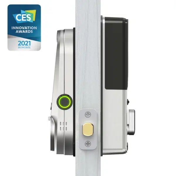 PGD798 Lockly VisionTM Smart Lock + Video Doorbell side view